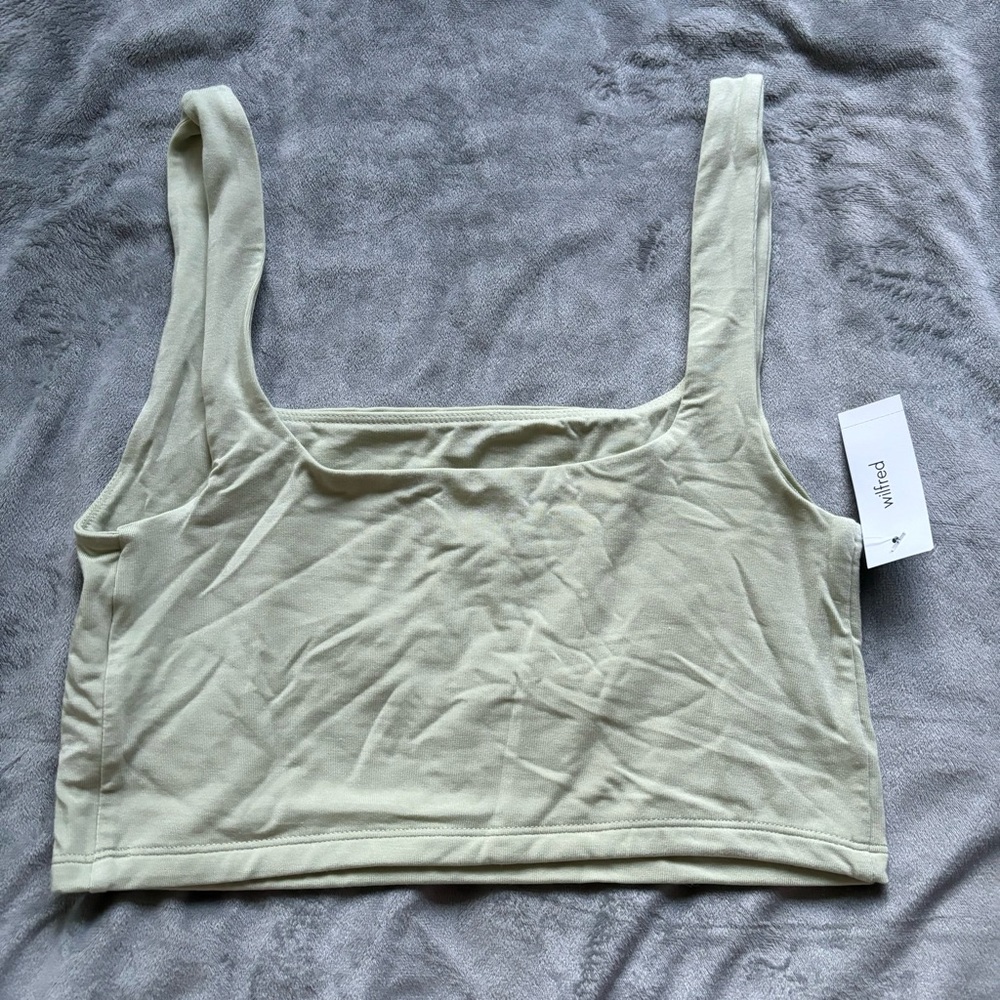 Wilfred Light Green Crop Top